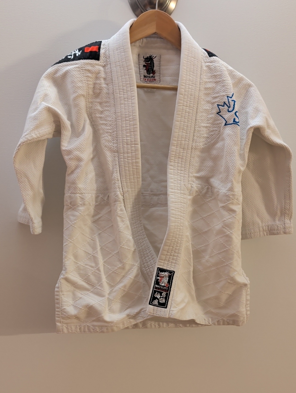 Kids White Jiu-Jitsu Gi/ Judogi - White 120cm Height